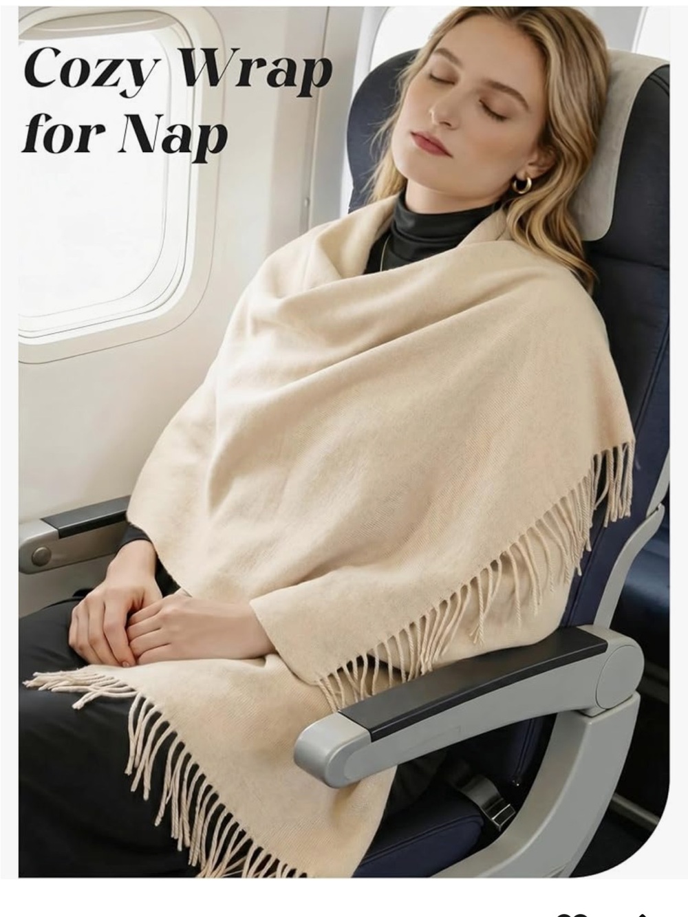 Long Large Blanket, Soft Comfortable Fabric, Shawl new 🆕